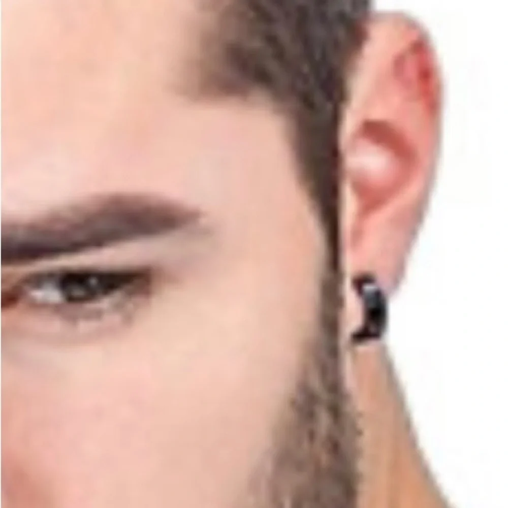 Stainless Men’s Steel Earrings and rings NWOT